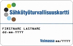 Suomiški elektrosaugos mokymai sertifikatas